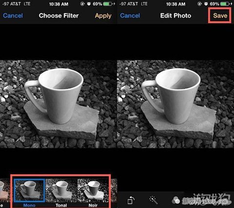 iphone讓彩色照片變黑白的簡單快速方法_新客網
