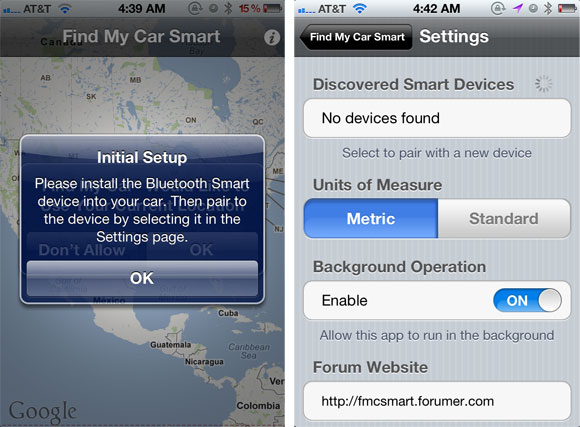 首款支持iPhone4S的藍牙4.0找車應用：Find My Car Smart  