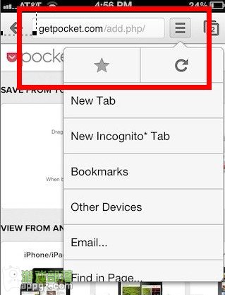 在iOS設備上如何使用Chrome浏覽器的書簽  教程