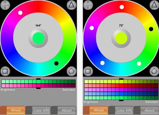 iOS軟件iWheelColor：裝在口袋裡的拾色器  教程