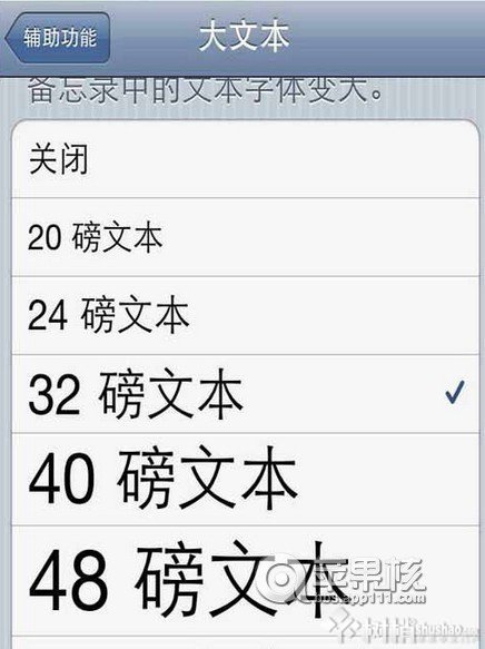 iphone字體大小設置方法  