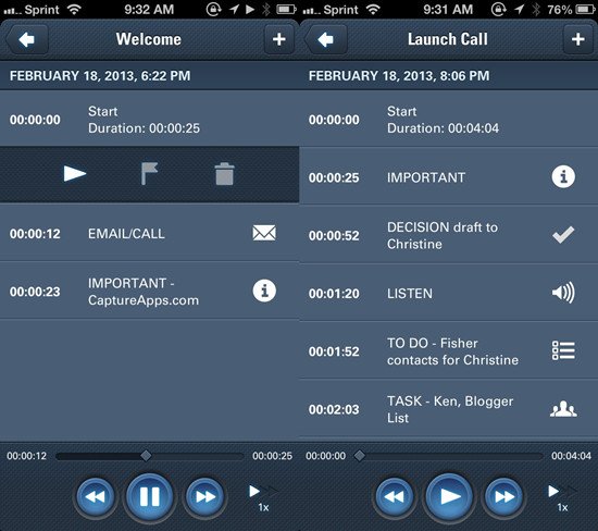 CaptureAudio能將你的iPhone變成一個全功能的錄音筆！