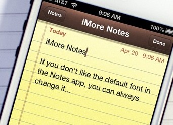 iOS自帶備忘錄的默認字體怎麼修改  