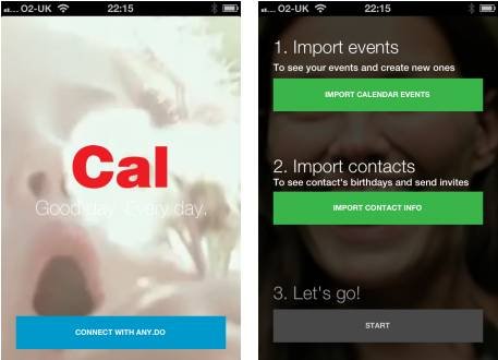 Any.DO推出iOS智能日歷應用Cal  