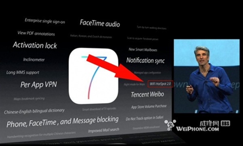 IOS7支持WIFI熱點2.0   