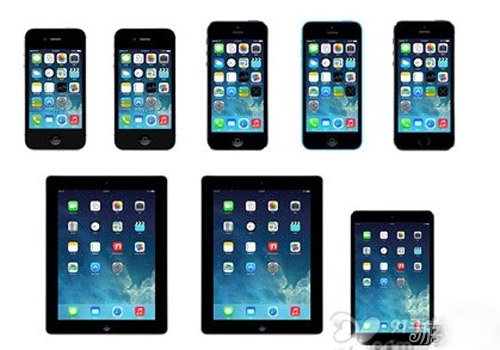 iOS7各機型功能特性差別分類  