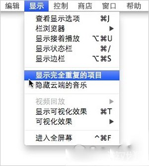 刪掉iTunes資料庫中的重復項目  