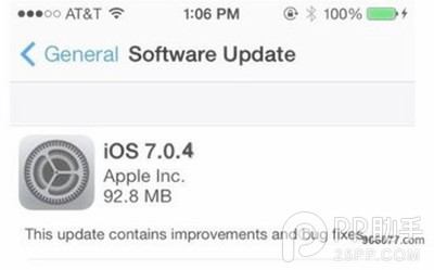 ios7.0.4什麼時候發布？  