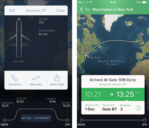 FlightTrack 5 iOS平台最佳航班信息查詢工具  