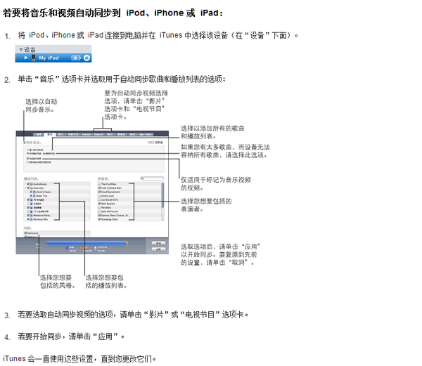 iphone4s怎麼同步歌曲   