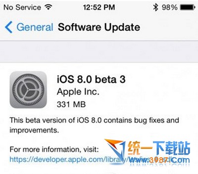 ios8 beta3激活出錯  