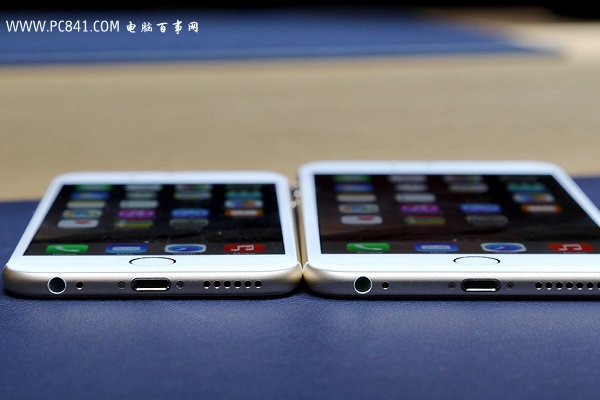 iPhone6和iPhone6 Plus機身底部對比