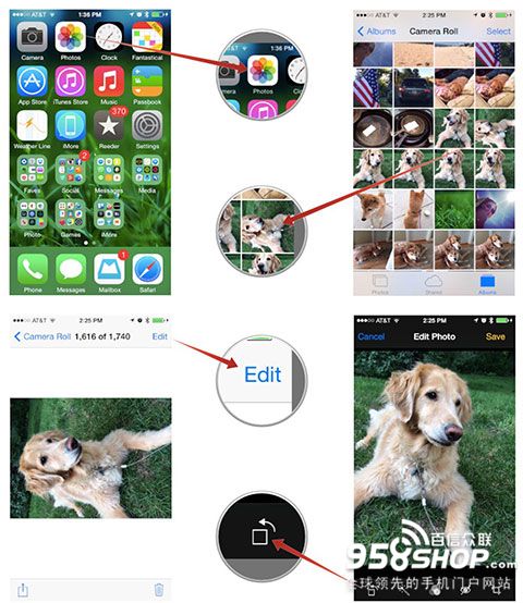 iPhone怎樣旋轉手機照片  