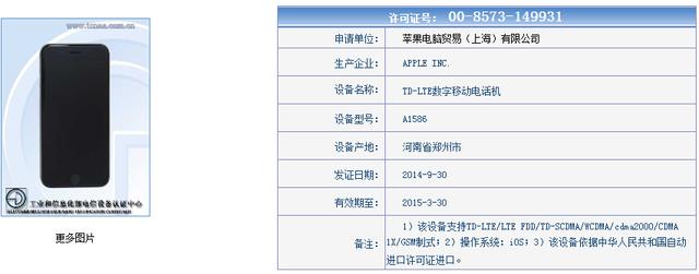 行貨版iPhone 6/6 Plus型號解讀