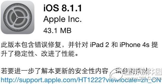 ios8.1.1更新了什麼？  