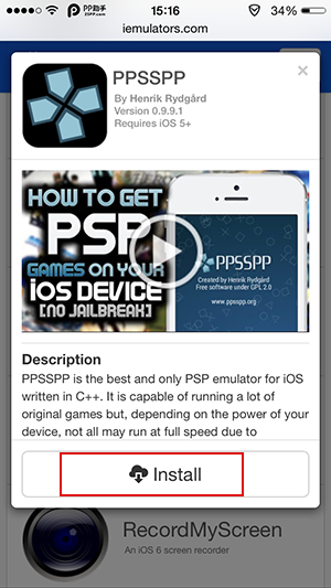 教你在iPhone/iPad上玩PSP的游戲 無需iOS8完美越獄