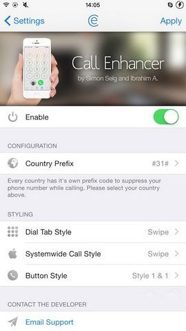 iOS8越獄插件Call Enhancer從對方電話中隱藏你的來電顯示
