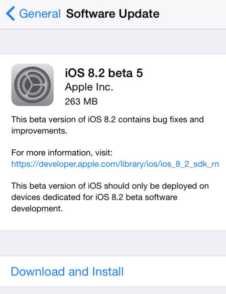 ios8.2beta5有哪些新功能  