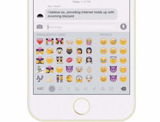 iOS 8.3beta版現emoji表情組合鍵  