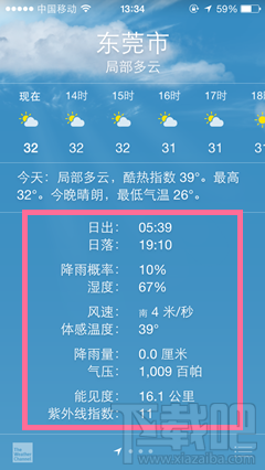 IOS8天氣應用可以顯示細節數據技巧  