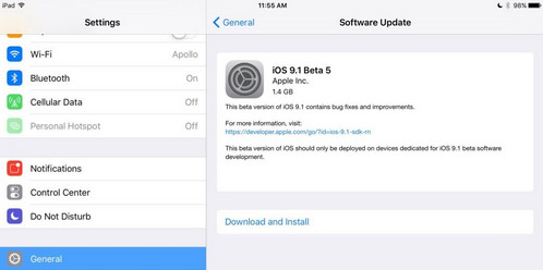 ios9.1beta5有什麼更新？  