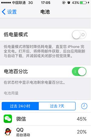 顯示/隱藏iPhone電量具體數字  