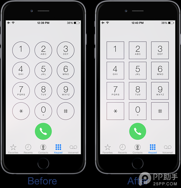 iOS8讓iPhone撥號鍵盤大變樣  