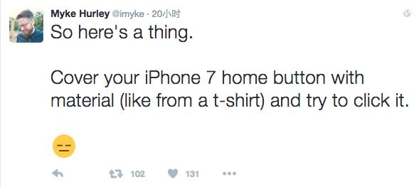 想在冬天使用 iPhone 7 你得小心Home鍵了