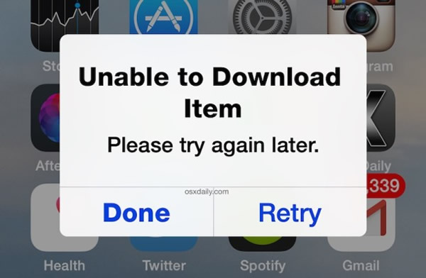 unable to download app什麼意思    