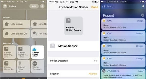 iOS10.2接收智能家居設備的通知怎麼弄？  