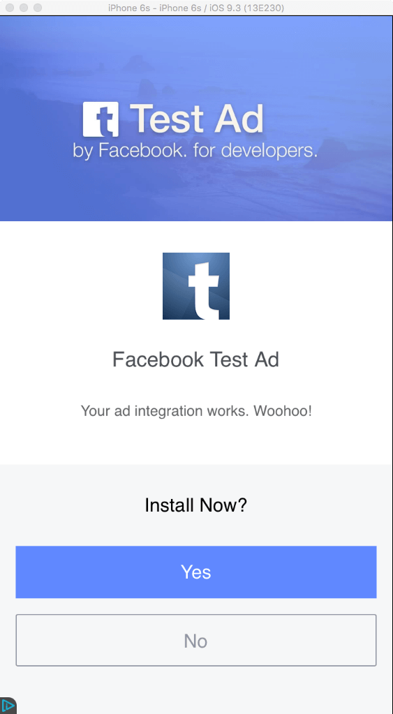 Facebook Full Screen Ads