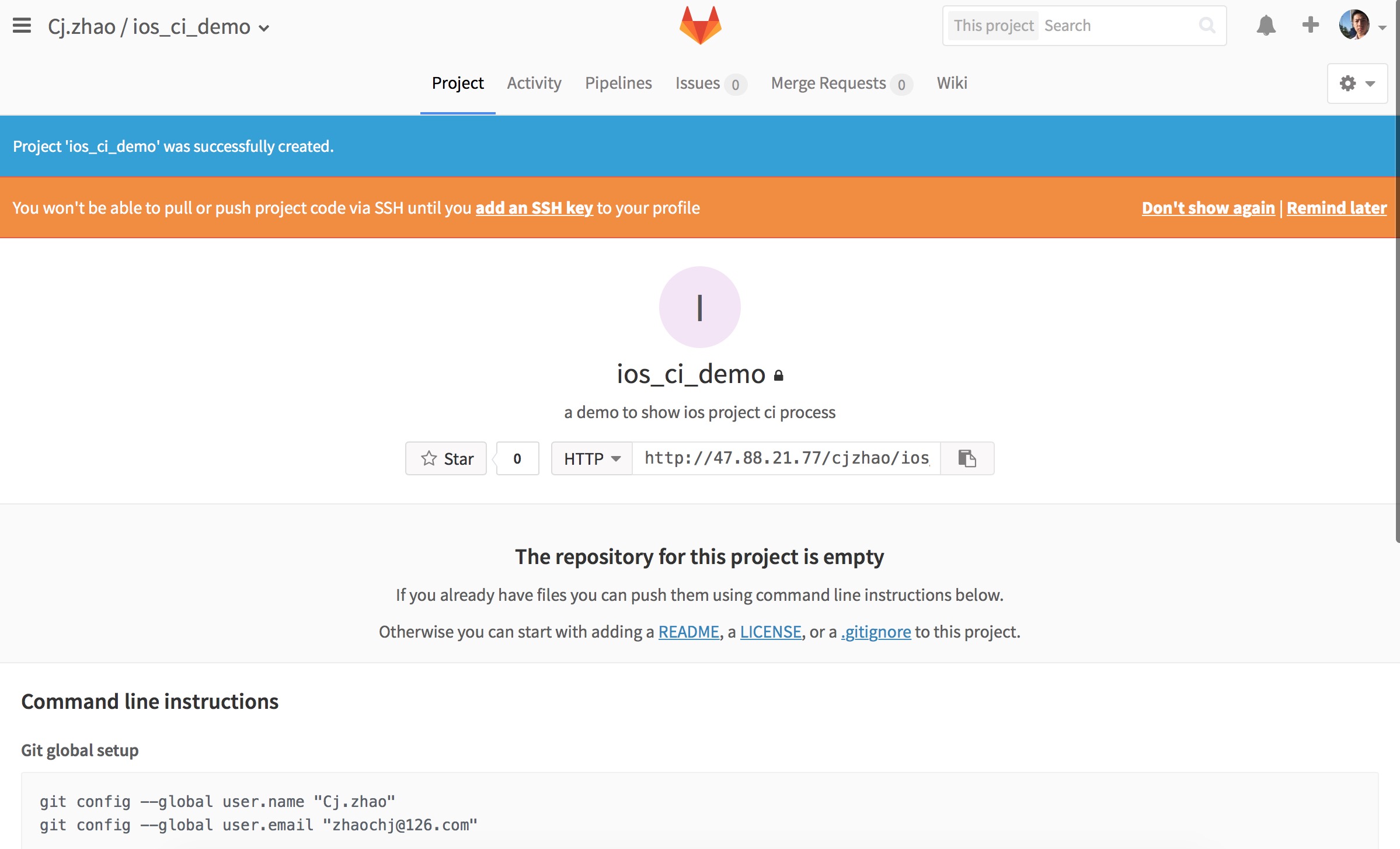 gitlab_projecthome