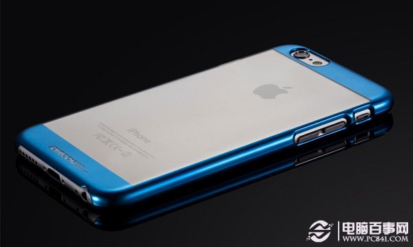藍色iPhone6透明邊框保護殼圖片