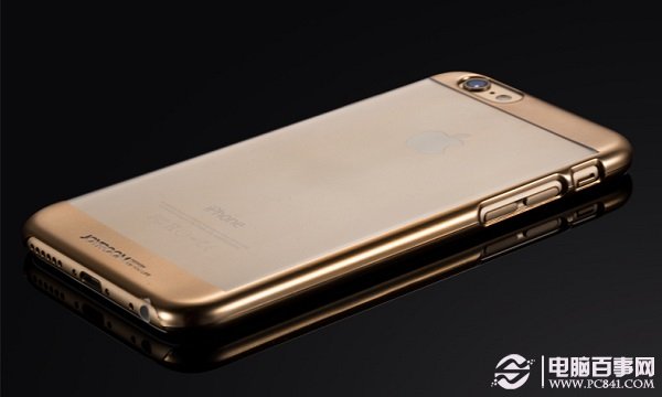 金色iPhone6透明邊框保護殼圖片