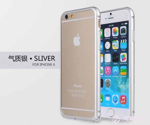氣質銀iPhone6金屬邊框手機殼圖片
