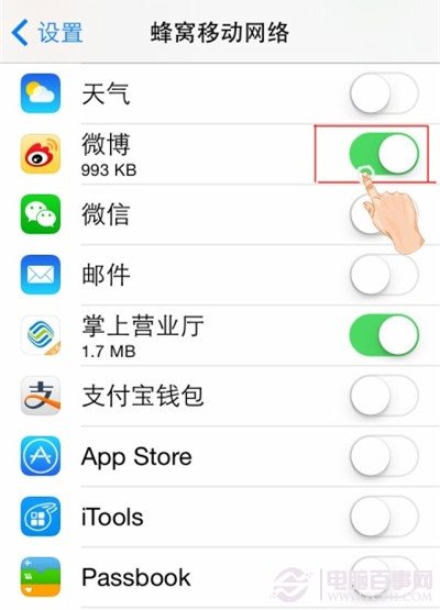 iPhone技巧：禁止App使用蜂窩網絡