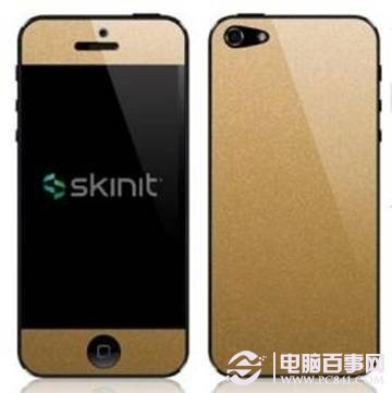 為iPhone5S貼一層土豪金貼紙