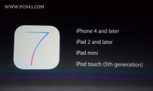 可以升級iOS7的設備列表