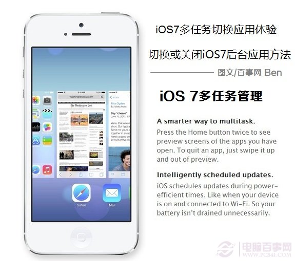 iOS7多任務切換應用體驗 切換或關閉iOS7後台應用方法