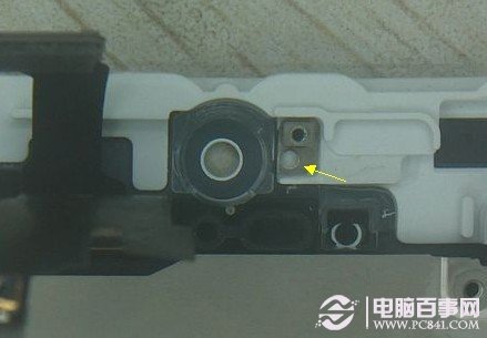 iPhone5光線感應器位置示意圖