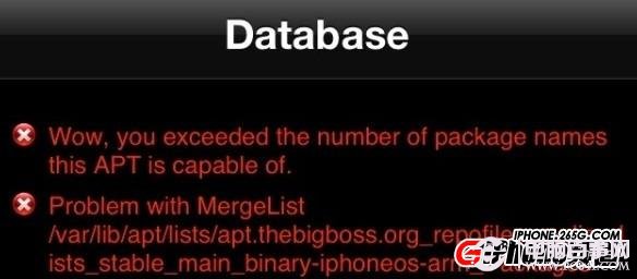 Cydia報錯