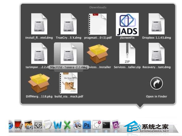  讓MAC系統Dock中的“堆疊”高亮顯示的技巧