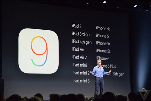 iOS9正式發布 將於7月份開始推送