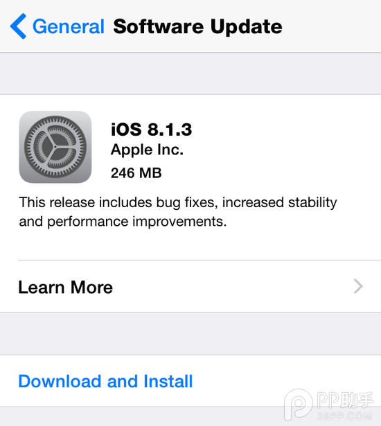 iOS8.1.3正式版更新了什麼