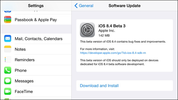 iOS 8.4 beta 3新特性及新功能介紹