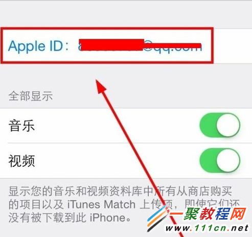 iphone5s手機Apple ID賬號在哪查看?