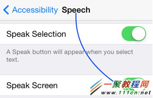 iOS8怎麼實現屏幕朗讀閱讀?iphone6屏幕朗讀閱讀使用