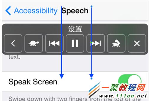 iOS8怎麼實現屏幕朗讀閱讀?iphone6屏幕朗讀閱讀使用