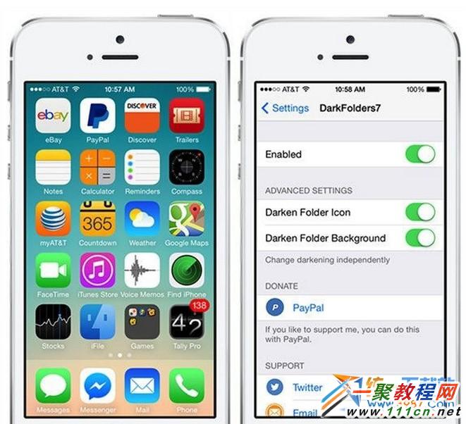 iOS7.1.1越獄插件DarkFolders7怎麼使用？