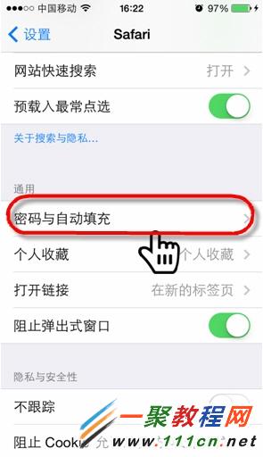 iphone6 怎麼查看/刪除Safari保存的網站密碼?